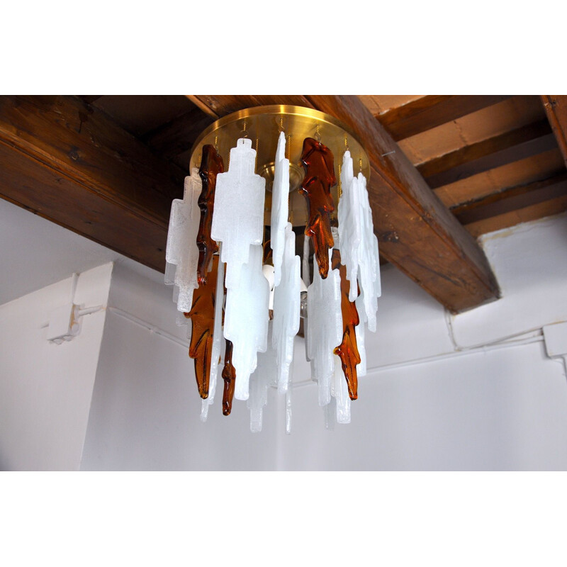 Vintage chandelier Poliarte by Albano Poli, Italy 1970