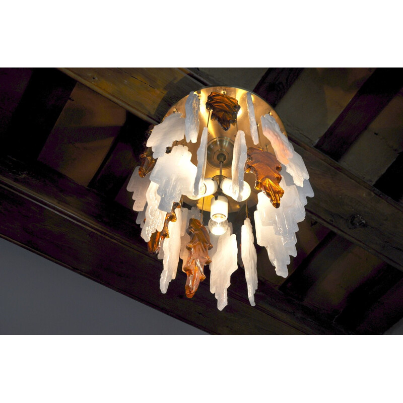 Vintage chandelier Poliarte by Albano Poli, Italy 1970