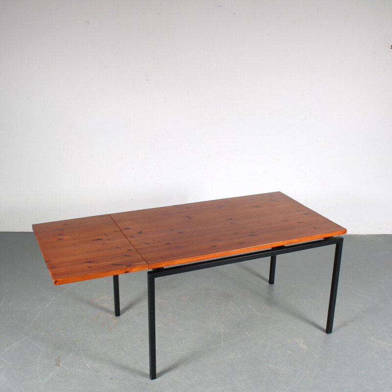 Vintage extendible dining table, Netherlands 1950s