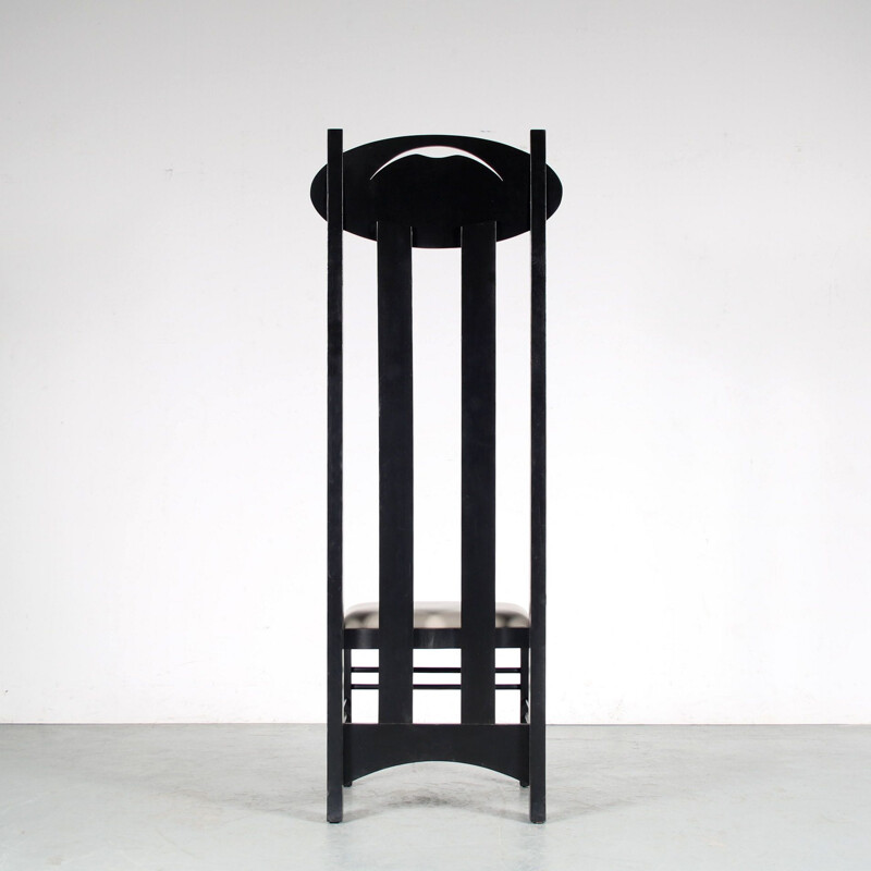 Vintage "Argyle" chair by Charles Rennie Mackintosh, Italy 1980s