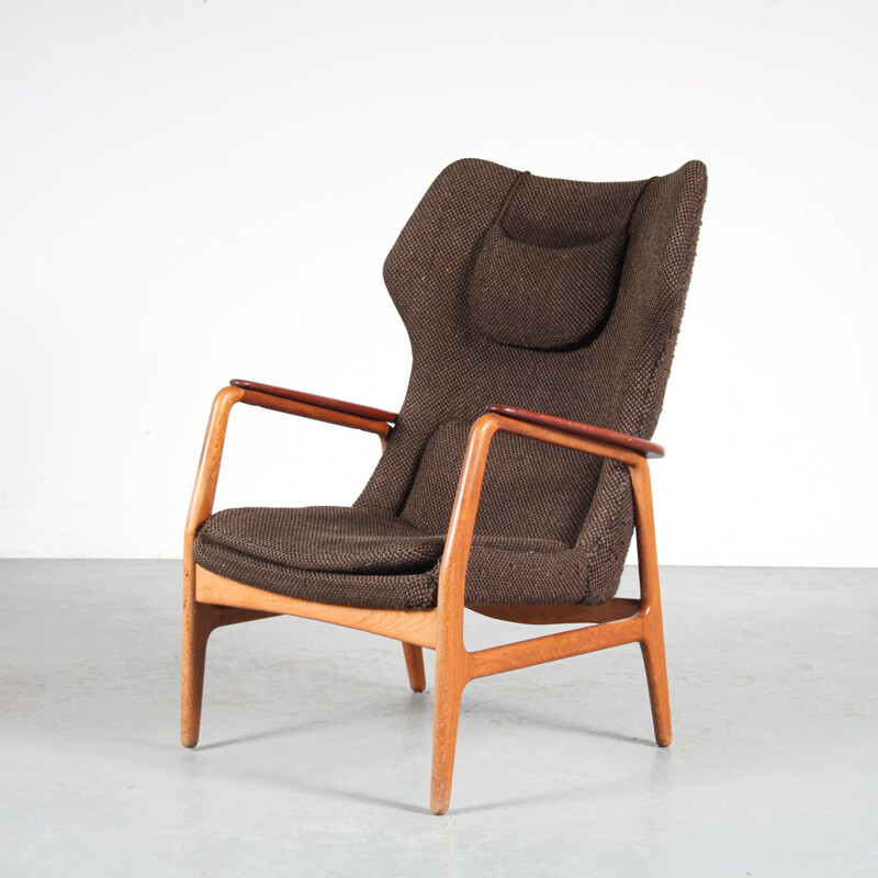 Fauteuil vintage à dossier haut par Aksel Bender Madsen pour Bovenkamp, Pays-Bas 1950