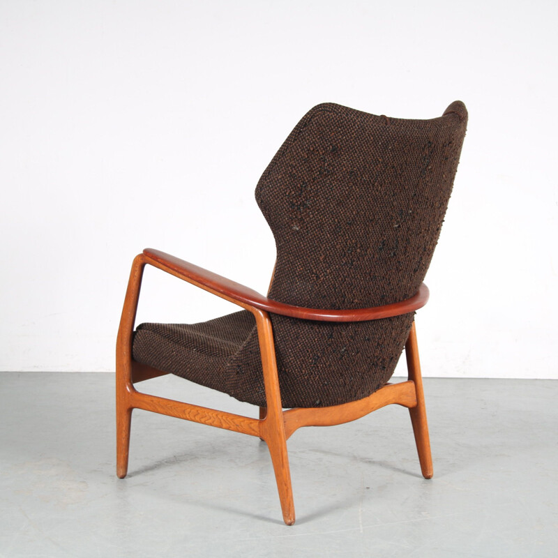 Vintage highback armchair by Aksel Bender Madsen for Bovenkamp, Netherlands 1950s