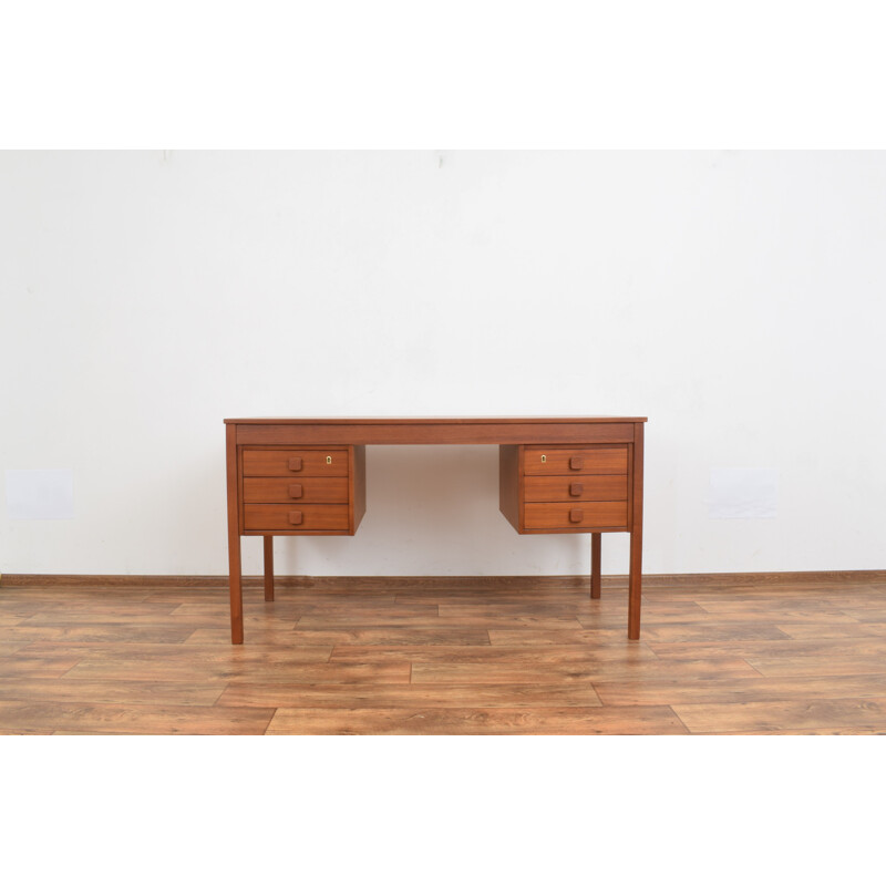 Mid-century Danish teak desk from Domino Møbler, 1960s