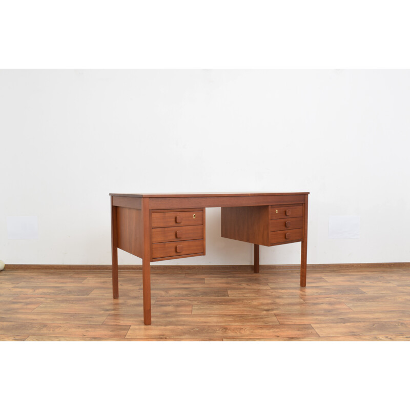 Mid-century Danish teak desk from Domino Møbler, 1960s