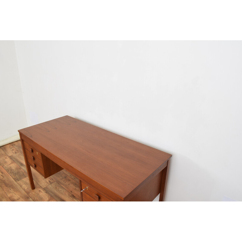 Mid-century Danish teak desk from Domino Møbler, 1960s