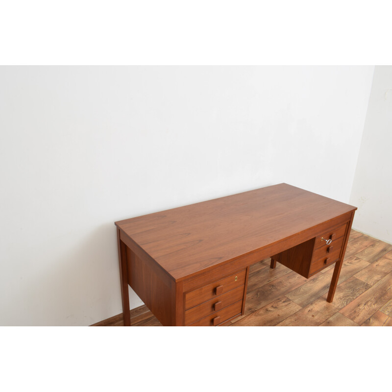 Mid-century Danish teak desk from Domino Møbler, 1960s