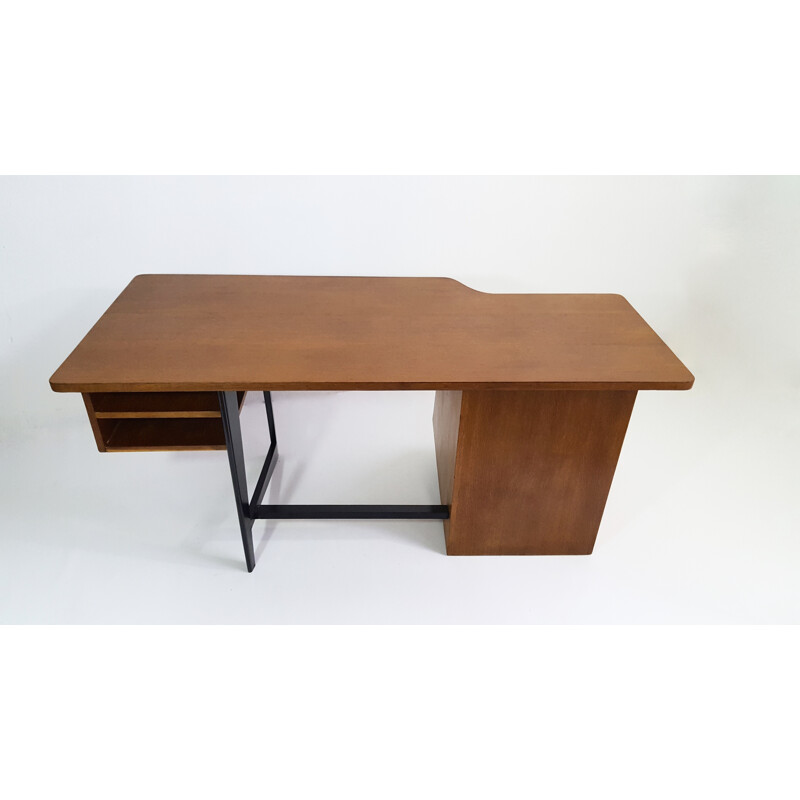 Magasins Pilotes desk office in oakwood, Claude VASSAL - 1955s