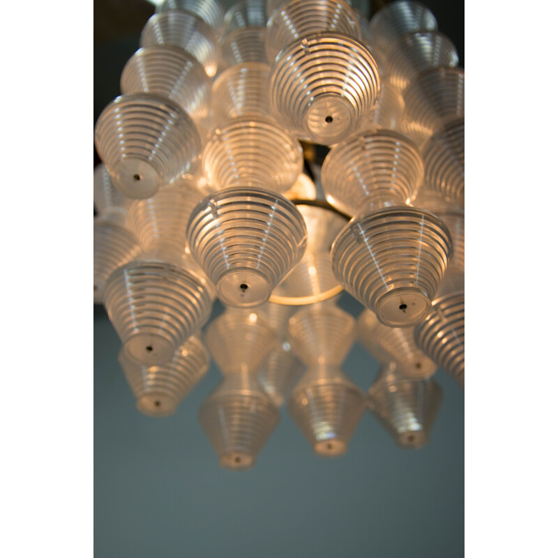 Vintage space age chandelier by Napako, 1970