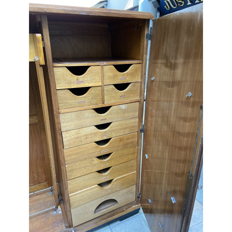 Vintage mahogany cabinet by Le Corbusier, 1930