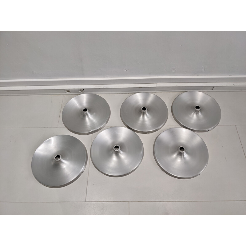 Set of 6 vintage wall lamps pour Charlotte Perriand for Les Arcs, 1970