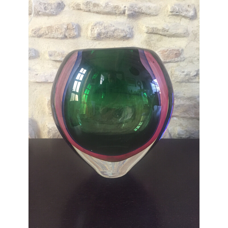 Large vintage vase Murano 1960s