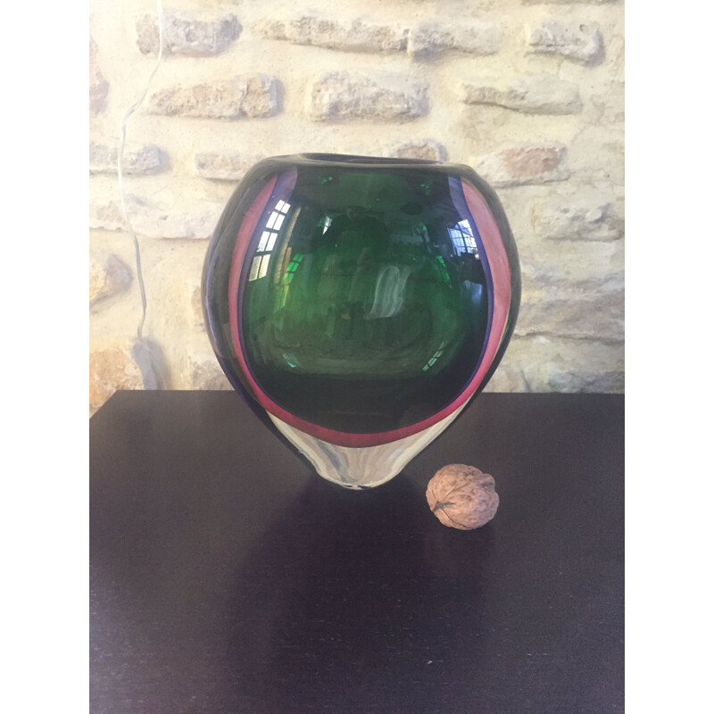 Large vintage vase Murano 1960s