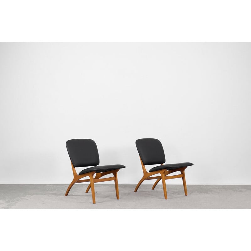 Pair of mid-century Swedish Jylland armchairs by Jio Möbler, 1953