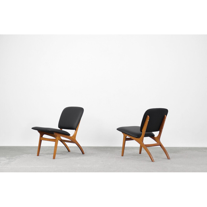 Pair of mid-century Swedish Jylland armchairs by Jio Möbler, 1953