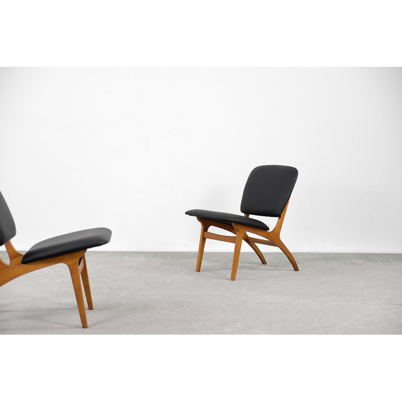 Paire de fauteuils Jylland suédois vintage par Jio Möbler, 1953