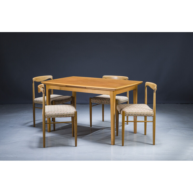 Mid-century extendable teak table, 1960s