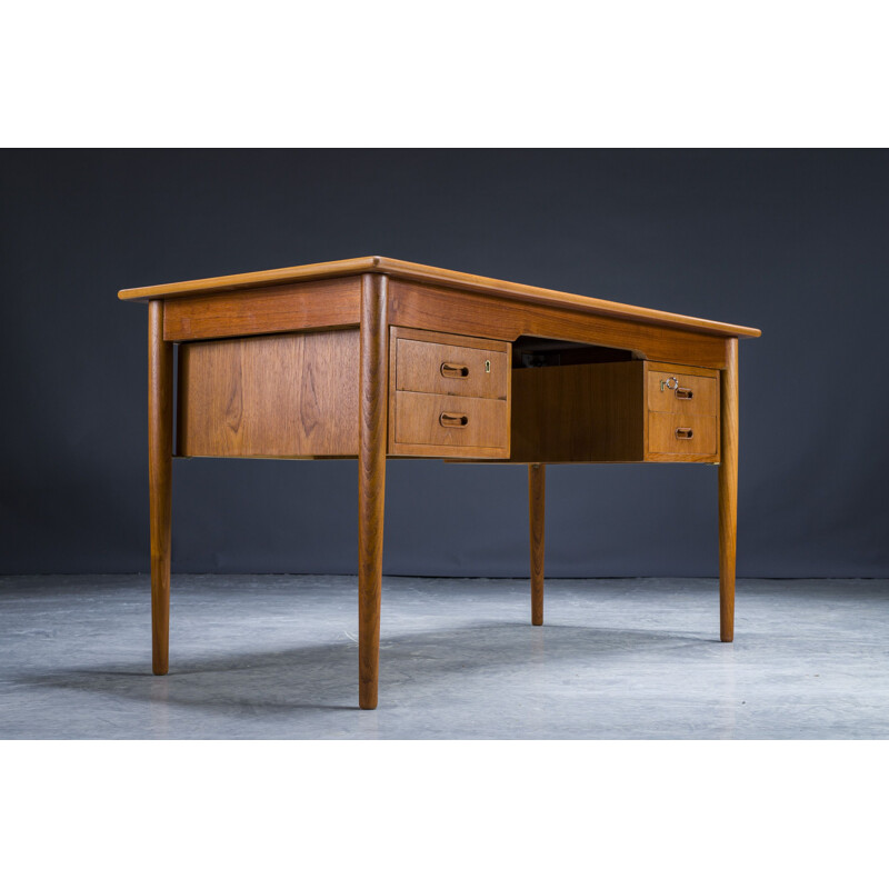 Vintage Danish teak desk, 1960s