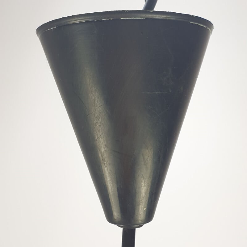 Mid century opaline glass pendant lamp by Stilnovo, Italy 1950s