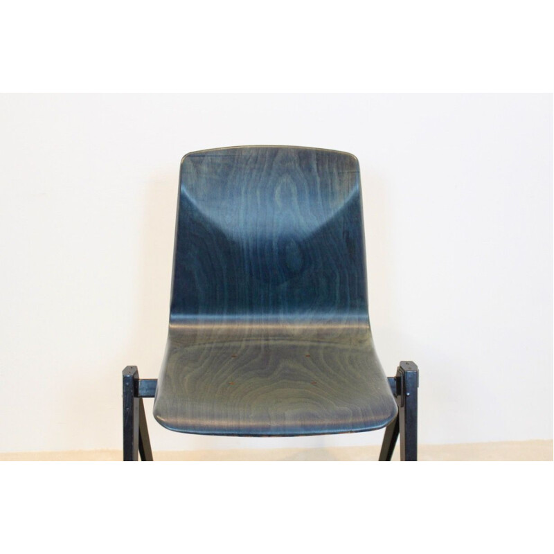 Cadeira Vintage Pagholz Galvanitas S22 bicolor empilhável