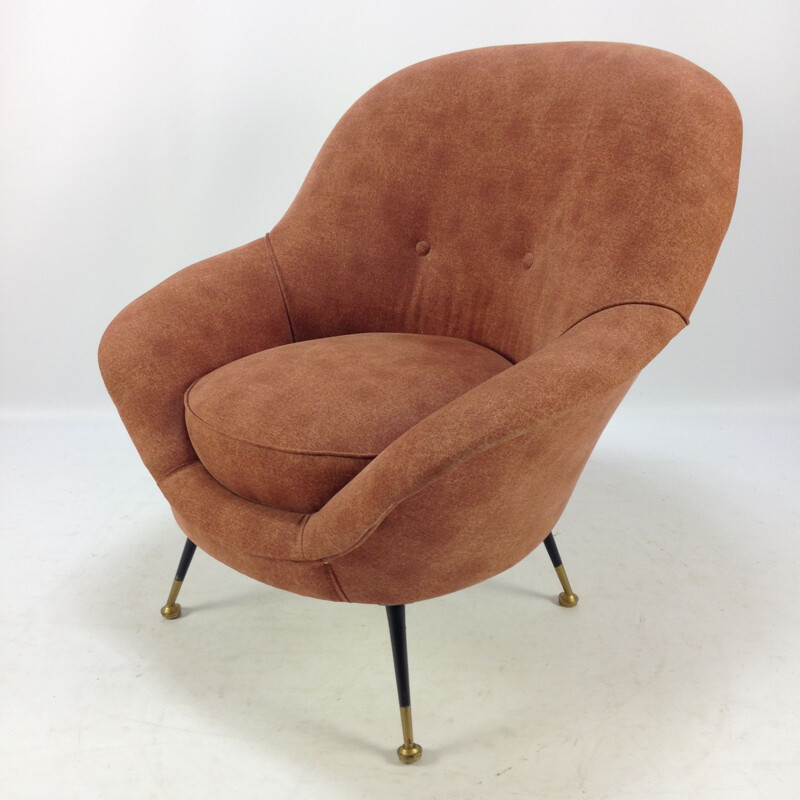 Paar vintage Italiaanse fauteuils, 1950