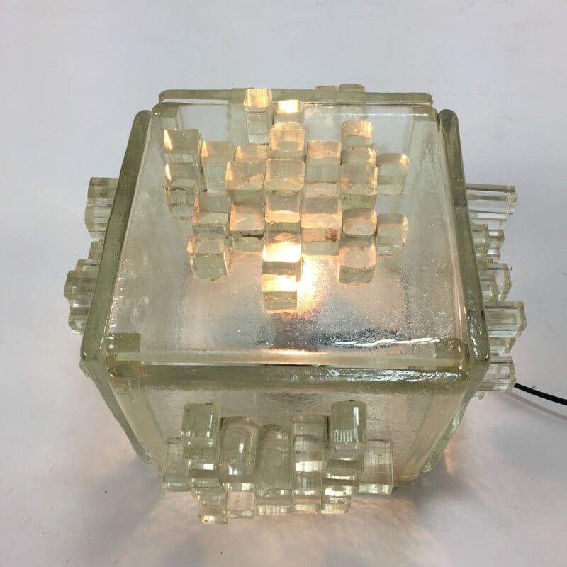 Italian crystal vintage "Apis" lamp, 1960s