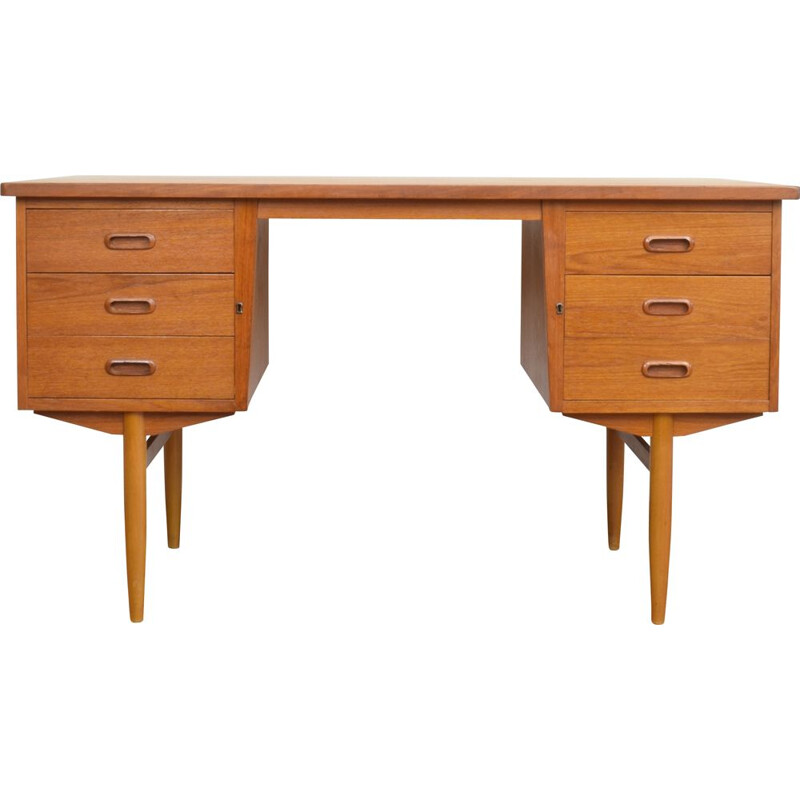 Mid-century Danish teak desk, 1960s