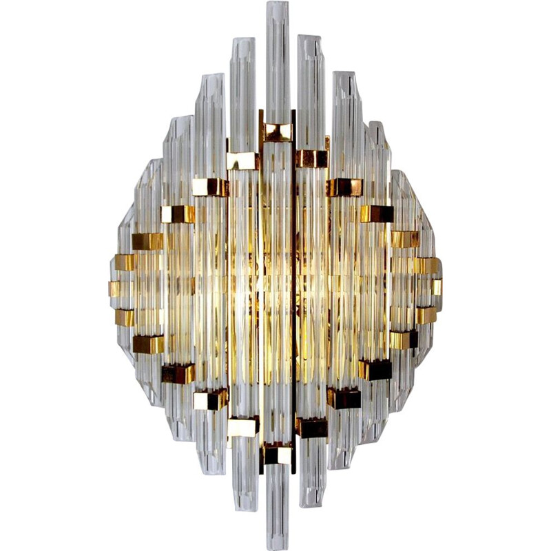 Vintage Venini glass wall lamp, Italy 1970