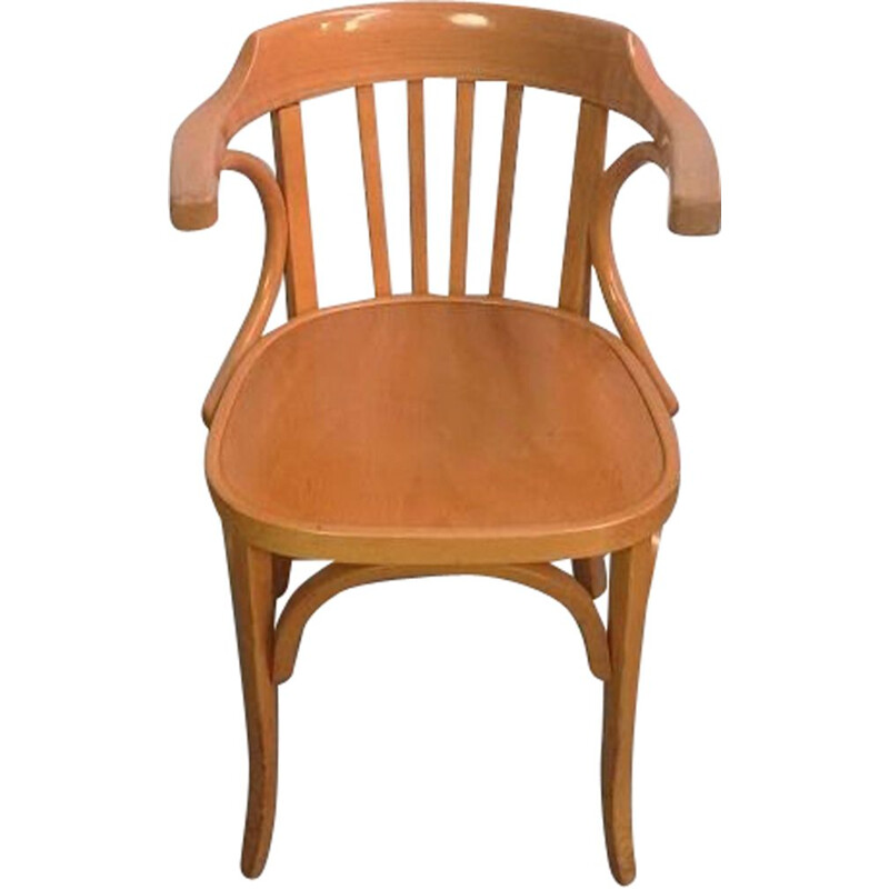 Mid century solid beechwood chair by Baumann, 1960s