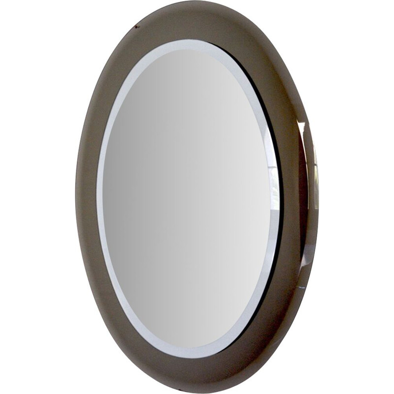 Vintage bevelled mirror by Rimadesio, Italy 1970