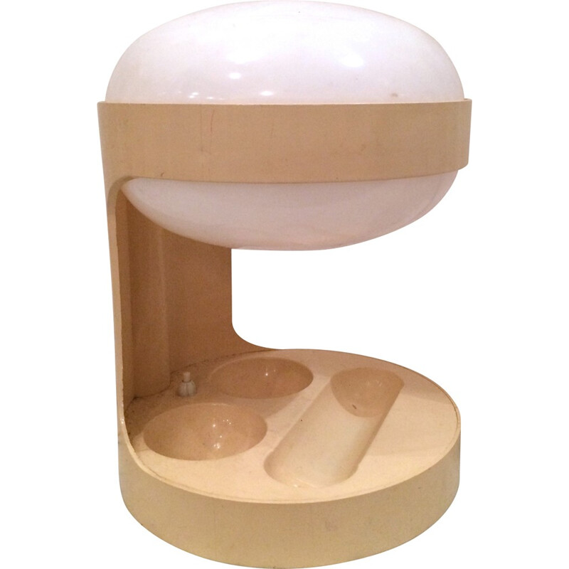 Italian Kartell "KD29" table lamp in cream plastique, Joe COLOMBO - 1960s