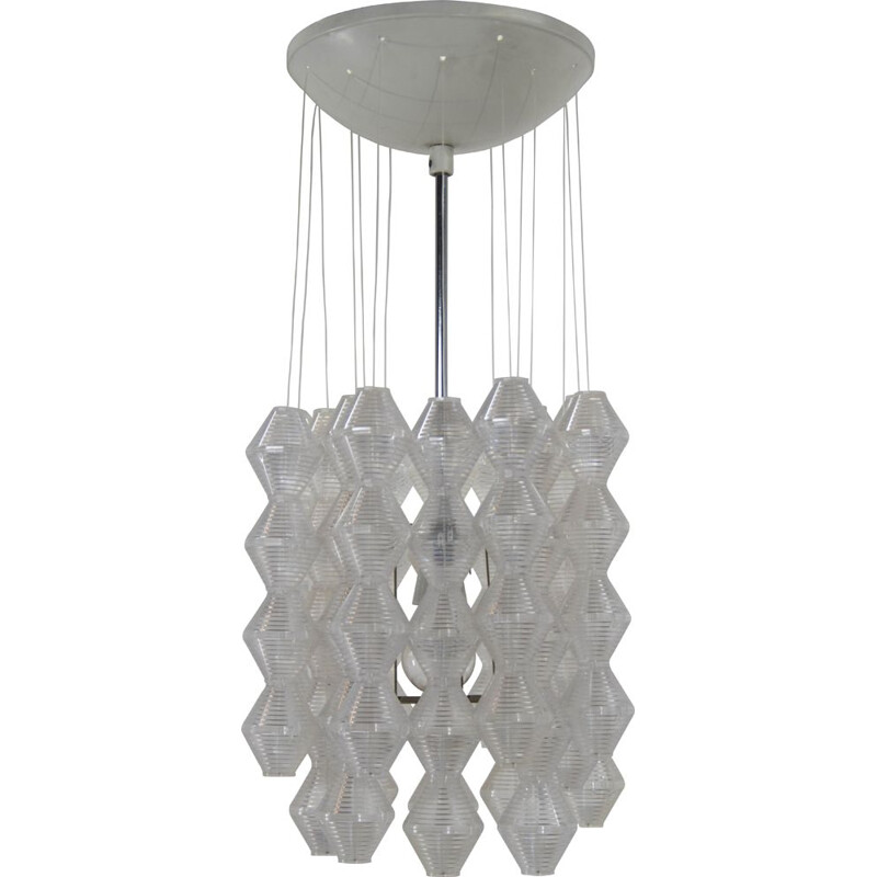 Vintage space age chandelier by Napako, 1970