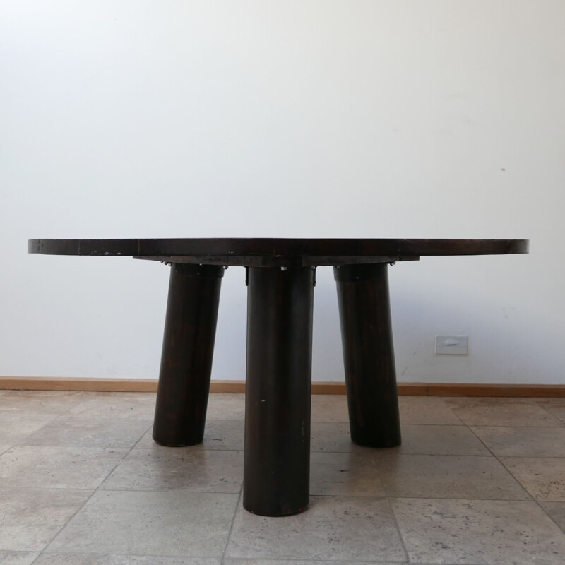 Spanish circular mid-century dining table, 1950s