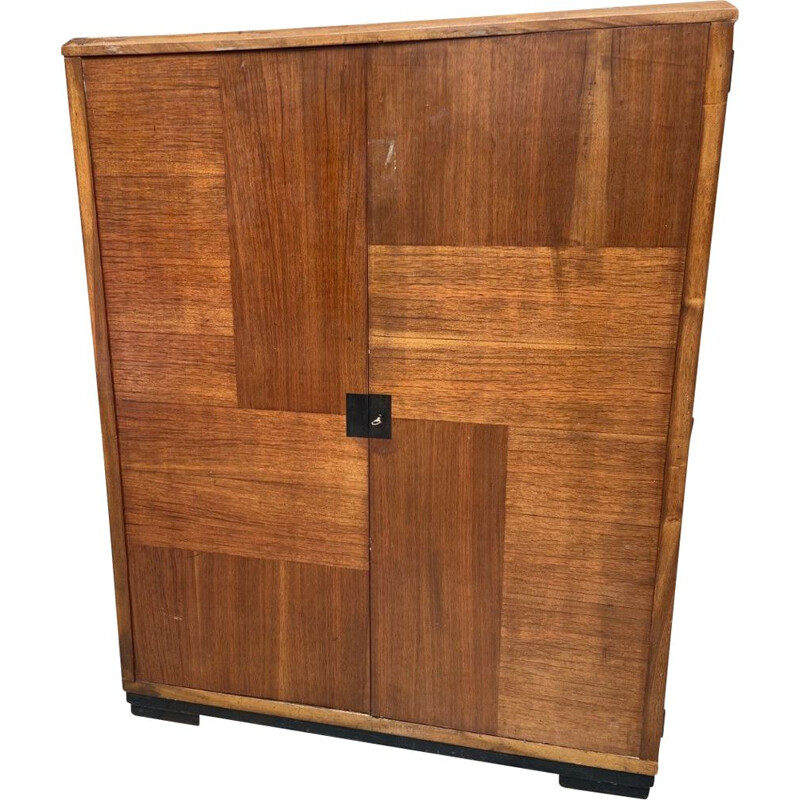 Vintage mahogany cabinet by Le Corbusier, 1930