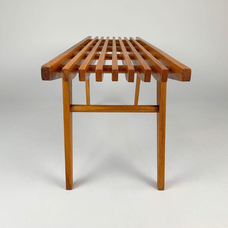 Mid-century Slat Bench - Plant Stand, 1960’s