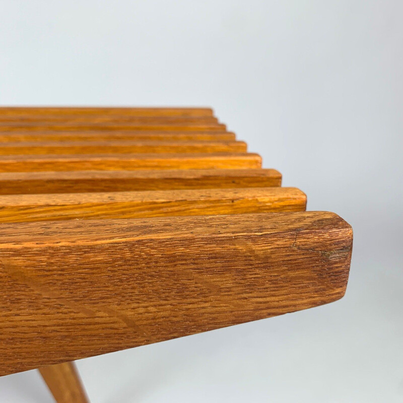 Mid-century Slat Bench - Plant Stand, 1960’s