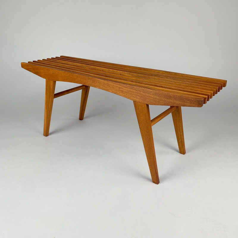 Mid-century Slat Bench - Plant Stand, 1960’s