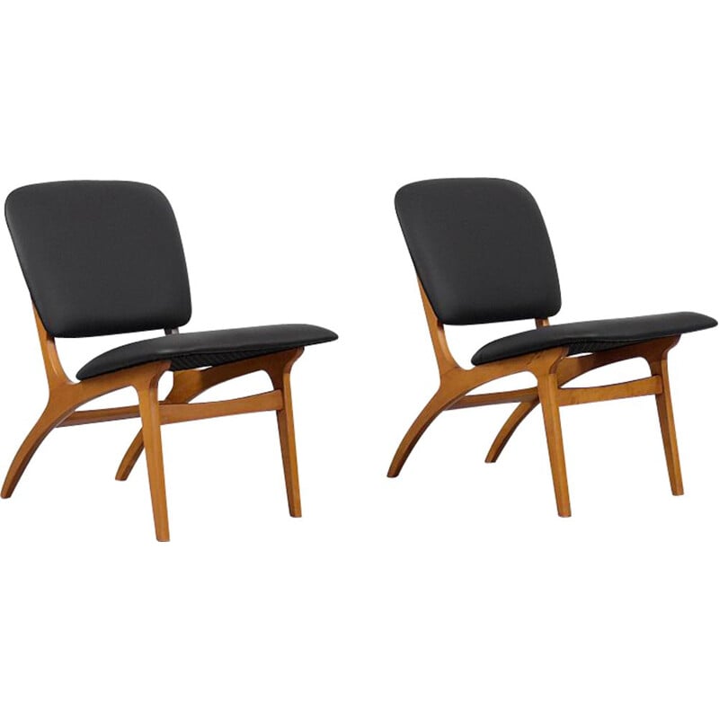 Pair of mid-century Swedish Jylland armchairs by Jio Möbler, 1953