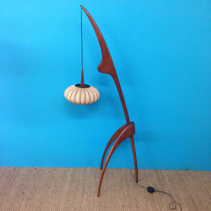 Floor lamp "Praying Mantis", Jean RISPAL - 1950s