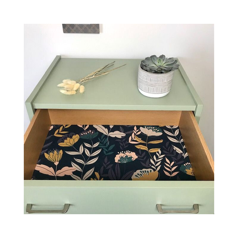 Vintage green chest of drawers