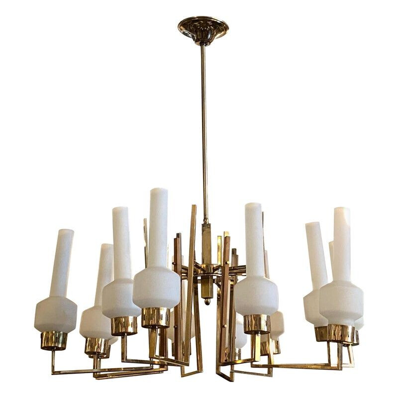 Mid-century huge Italian chandelier, 1950s