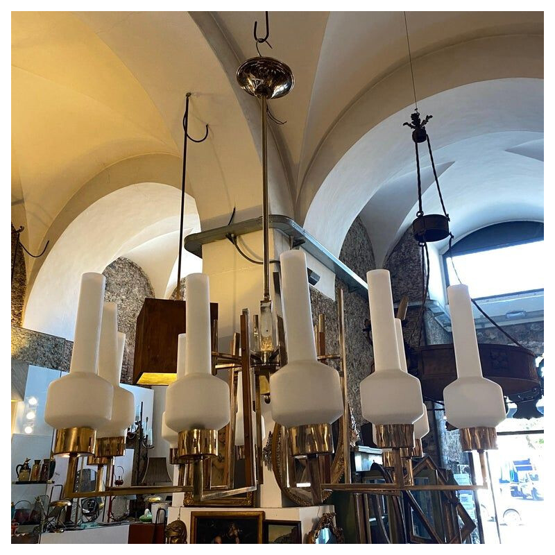 Mid-century huge Italian chandelier, 1950s