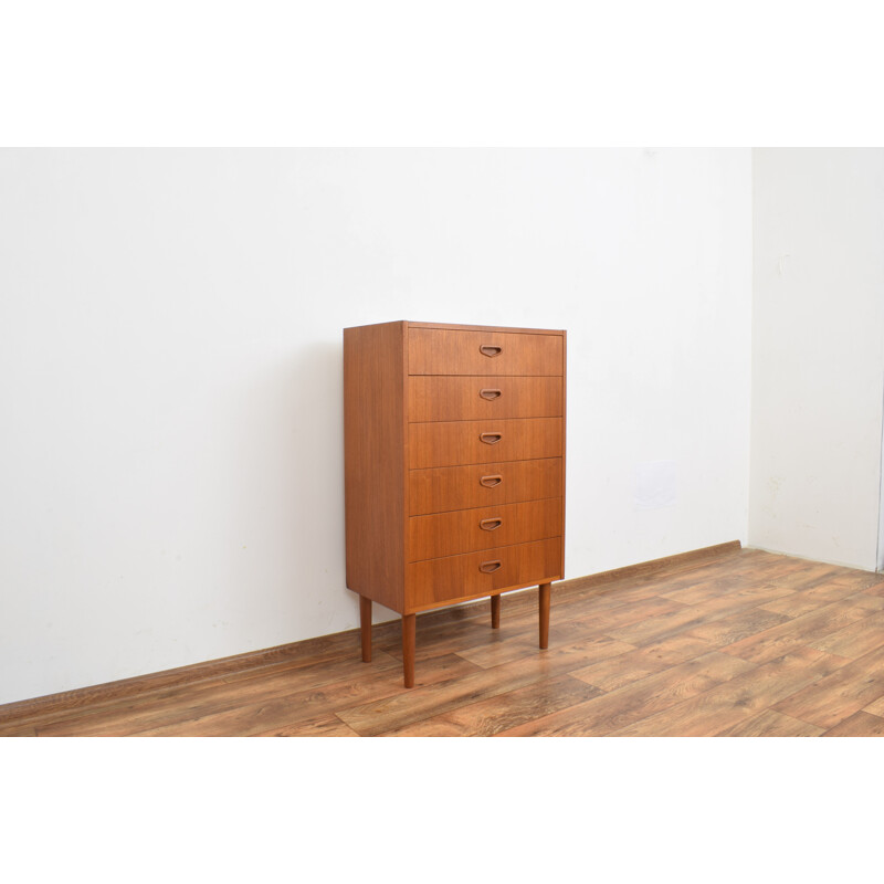 Mid-century Swedish teak chest of drawers, 1960s