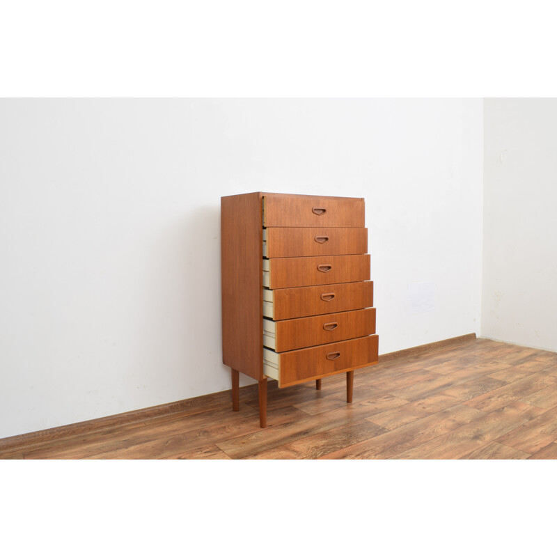 Mid-century Swedish teak chest of drawers, 1960s