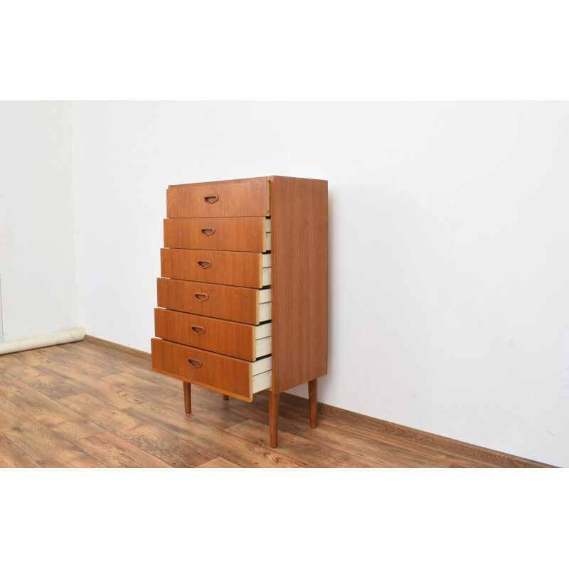 Mid-century Swedish teak chest of drawers, 1960s