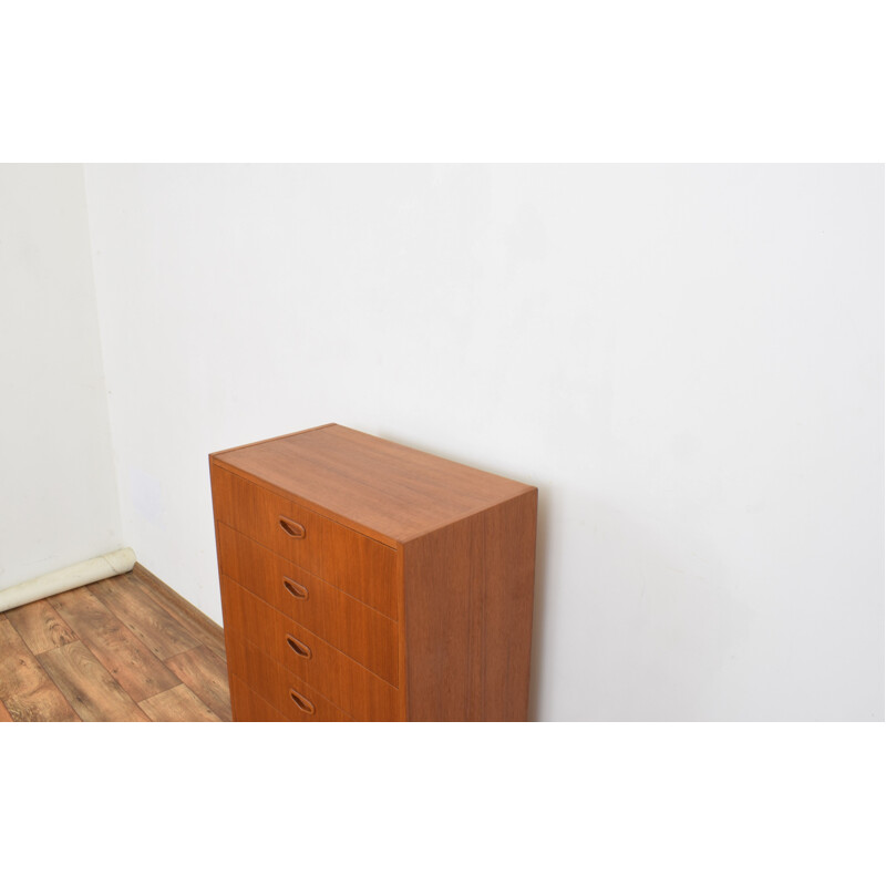 Mid-century Swedish teak chest of drawers, 1960s