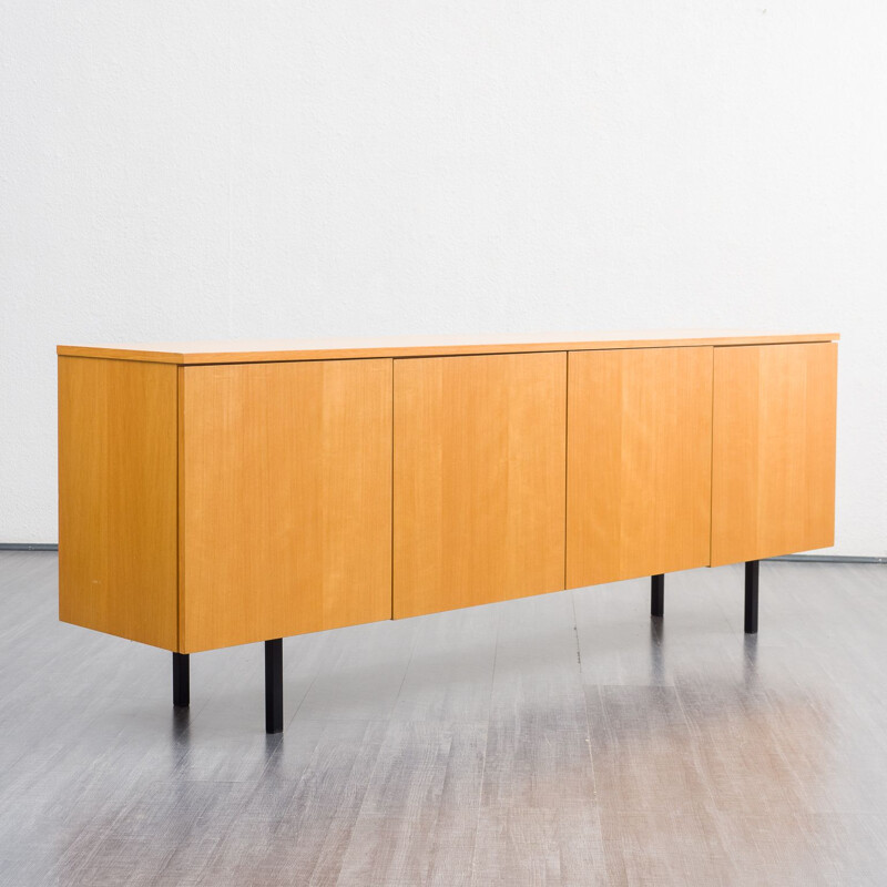 Minimalist vintage wood sideboard, 1960s