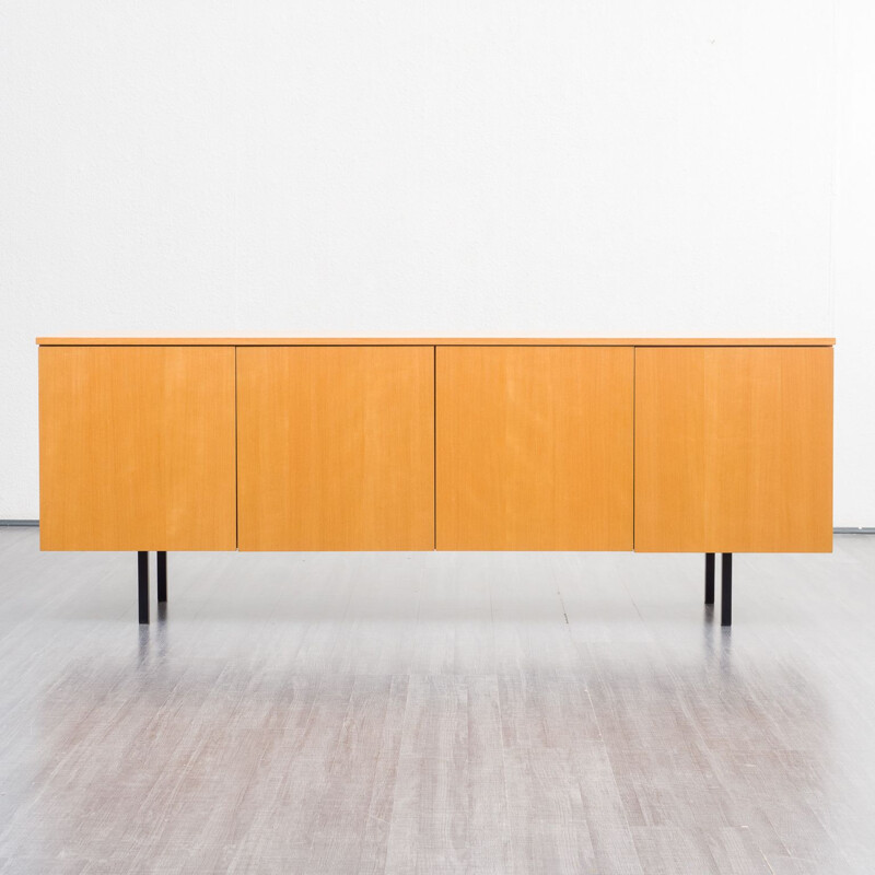 Minimalist vintage wood sideboard, 1960s