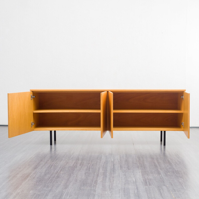 Minimalist vintage wood sideboard, 1960s