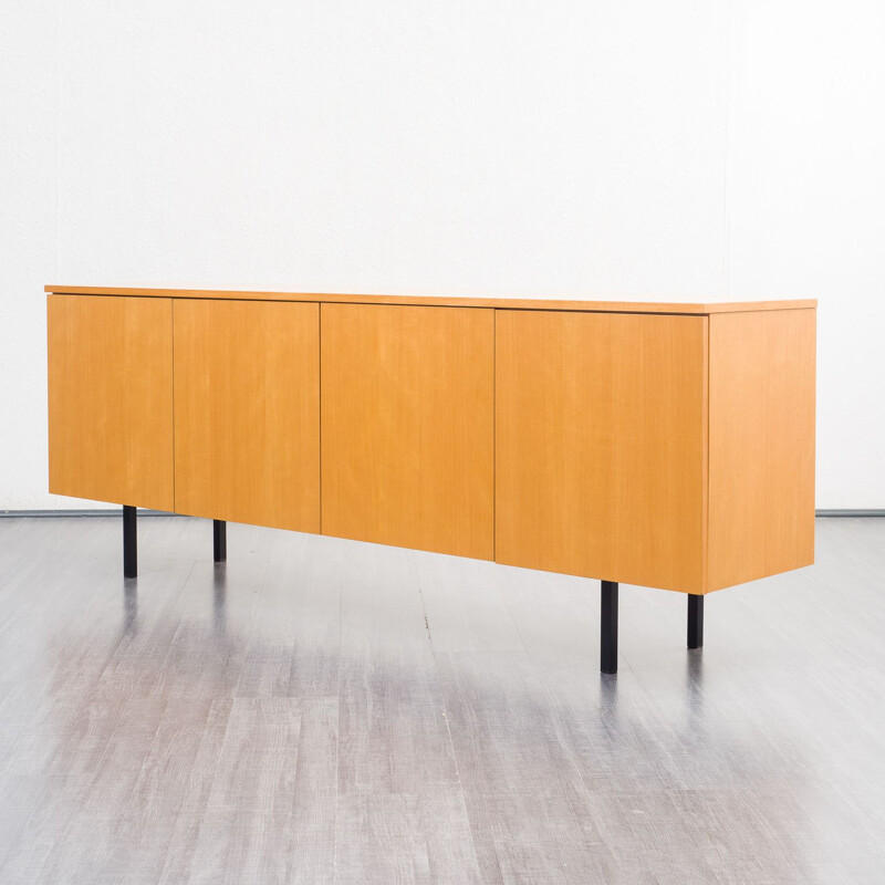 Minimalist vintage wood sideboard, 1960s