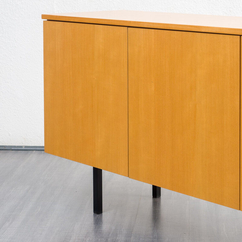 Minimalist vintage wood sideboard, 1960s